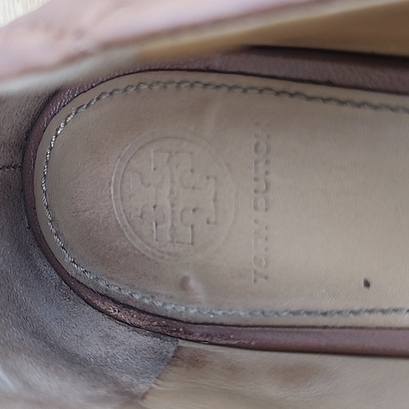 Tory Burch Tan Tory Benton 2 Quilted Ballet Flats in Nappa Leather Size 7.5 - Picture 13 of 13